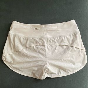 Lululemon speed up white shorts